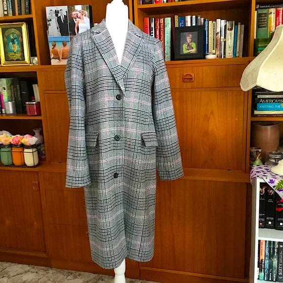 NWT GAP WOOL BLEND LONGLINE COAT - Picture 5 of 11